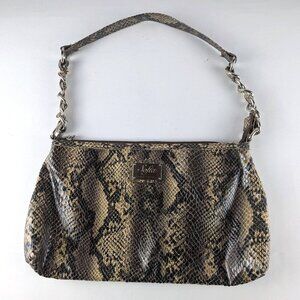 Sofia Vergara Faux Snakeskin Shoulder Purse